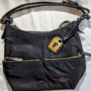 Authentic Dooney & Burke Black Nylon Handbag